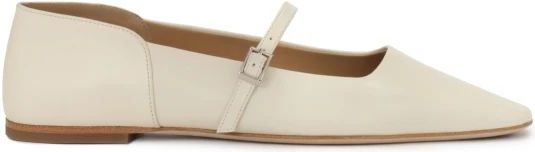 Kazar Studio - Ballerina's - Crème - Leer