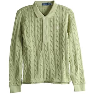 Ralph Lauren, Dames, Tops, Groen, Maat: L Katoen,