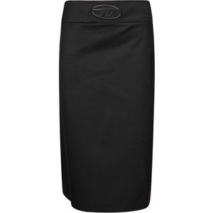 Diesel, Dames, Rokken, Zwart, Maat: S Wol,