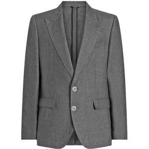 Dolce & Gabbana - Linnen Blazer - Grijs