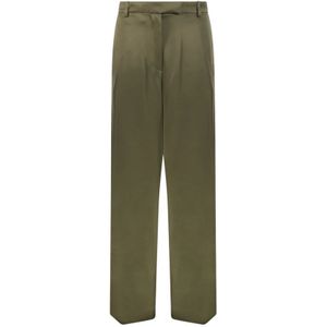 Dries Van Noten, Dames, Broeken, Groen, Maat: 4XS Viscose,