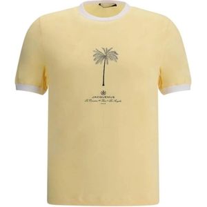 Jacquemus, Heren, Tops, Geel, Maat: S Katoen,