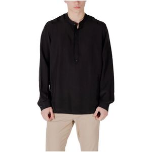 Antony Morato, Heren, Overhemden, Zwart, Maat: S Linnen,