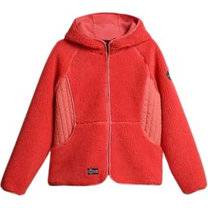 Napapijri, Dames, Sport, Roze, Maat: L Fleece,