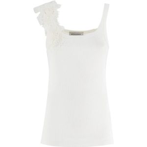 Ermanno Scervino, Dames, Tops, Wit, Maat: XS Viscose,