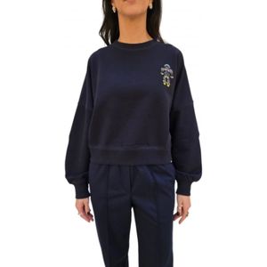 Essentiel Antwerp, Dames, Sweatshirts & Hoodies, Blauw, Maat: S