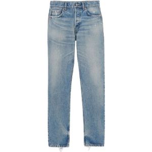 Saint Laurent, Heren, Jeans, Blauw, Maat: W34 Denim,