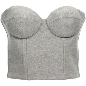 Giuseppe Di Morabito, Dames, Tops, Grijs, Maat: S Viscose,