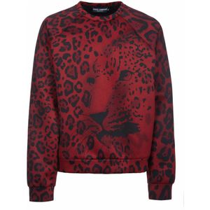 Dolce & Gabbana, Heren, Sweatshirts & Hoodies, Veelkleurig, Maat: XL Katoen,