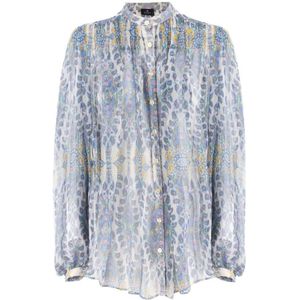 Etro - Blouse - Veelkleurig - 100% Zijde - Oversized Pasvorm