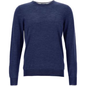 Barba, Heren, Truien, Blauw, Maat: XL Zijde,