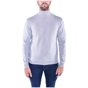 Eleventy, Heren, Truien, Grijs, Maat: M Wol,