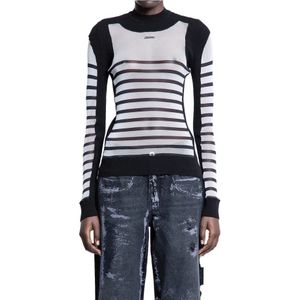 Jean Paul Gaultier, Dames, Truien, Veelkleurig, Maat: XS Nylon,