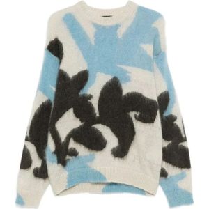 Roberto Collina, Heren, Truien, Veelkleurig, Maat: L Wol,