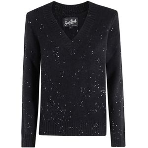 MC2 Saint Barth, Dames, Truien, Zwart, Maat: M Wol,