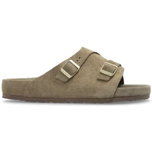 Birkenstock, Heren, Schoenen, Groen, Maat: 39 EU Leer,