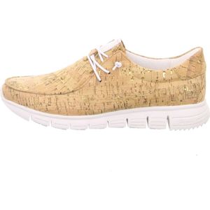 Sioux - Casual Veterschoenen - Beige - Leer - Aanpasbare Vetersluiting