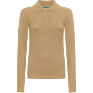 Silvian Heach, Dames, Truien, Beige, Maat: M Nylon,