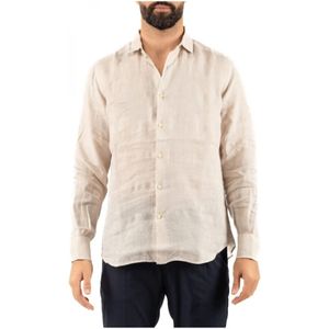 Saint Barth, Heren, Overhemden, Beige, Maat: M
