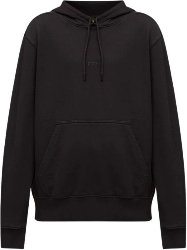 Boss - We Dye - Hoodie - Zwart - Relaxte Pasvorm