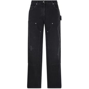 Golden Goose, Dames, Jeans, Zwart, Maat: 2XS Katoen,