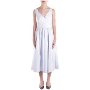 Add - Elegante Jurk - Blauw - Dames - Kleding