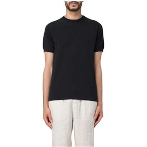 Aspesi, Heren, Tops, Zwart, Maat: 2XL Katoen,