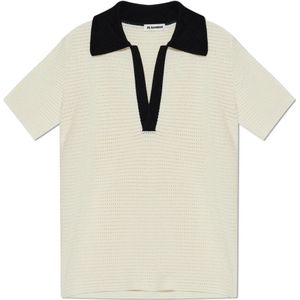 Jil Sander, Heren, Truien, Wit, Maat: M Katoen,