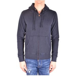 Woolrich, Heren, Sweatshirts & Hoodies, Blauw, Maat: S Katoen,