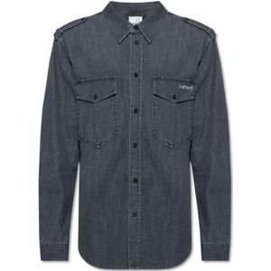 Isabel Marant, Heren, Overhemden, Grijs, Maat: S Denim,