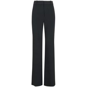 Ermanno Scervino, Dames, Broeken, Zwart, Maat: XS Leer,