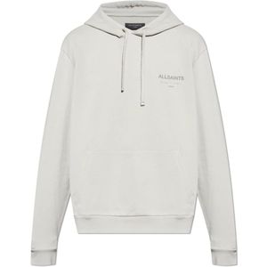 AllSaints, Heren, Sweatshirts & Hoodies, Grijs, Maat: XS Katoen,
