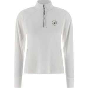 Brunello Cucinelli, Dames, Sweatshirts & Hoodies, Wit, Maat: XL Piqué,