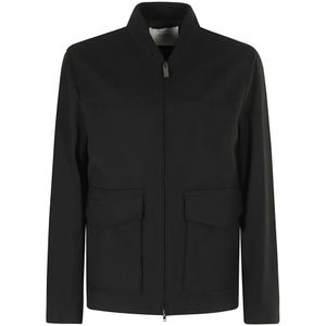 Paolo Pecora, Heren, Jassen, Zwart, Maat: M Wol,