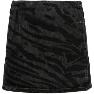 Ganni, Dames, Rokken, Zwart, Maat: M Denim,
