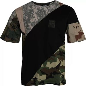 Dolce & Gabbana - Camouflage Katoen Ronde Hals T-shirt - Veelkleurig - Heren