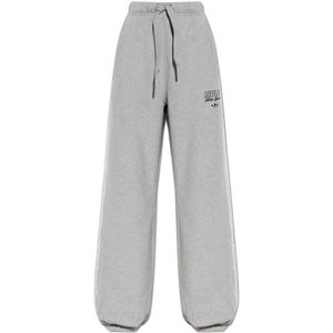 Adidas Originals, Dames, Broeken, Grijs, Maat: S Katoen,