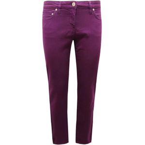 Roberto Cavalli, Dames, Broeken, Paars, Maat: S Denim,