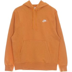 Nike, Heren, Sweatshirts & Hoodies, Oranje, Maat: XL Fleece,
