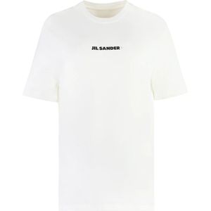 Jil Sander, Dames, Tops, Wit, Maat: XL Katoen,