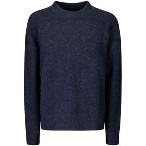 Samsøe Samsøe, Dames, Truien, Blauw, Maat: M Wol,