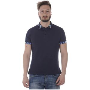 Versace Jeans Couture, Heren, Tops, Blauw, Maat: S