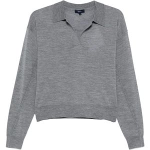 Soeur, Dames, Truien, Grijs, Maat: 3XS Wol,