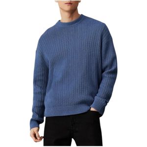 Calvin Klein - Katoenen T-shirt - Blauw - Heren