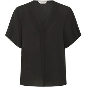 Part Two, Dames, Blouses & Shirts, Zwart, Maat: L Poliester,