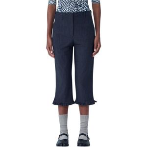 Ganni, Dames, Korte broeken, Grijs, Maat: XS Viscose,