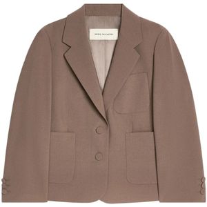 Dries Van Noten, Dames, Jassen, Bruin, Maat: M Wol,
