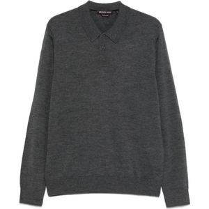 Michael Kors, Heren, Tops, Grijs, Maat: S Wol,