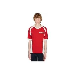 Balmain Retro Logo Polo , Red , Heren , Maat: M