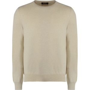 Moorer, Heren, Truien, Beige, Maat: XL Kasjmier,